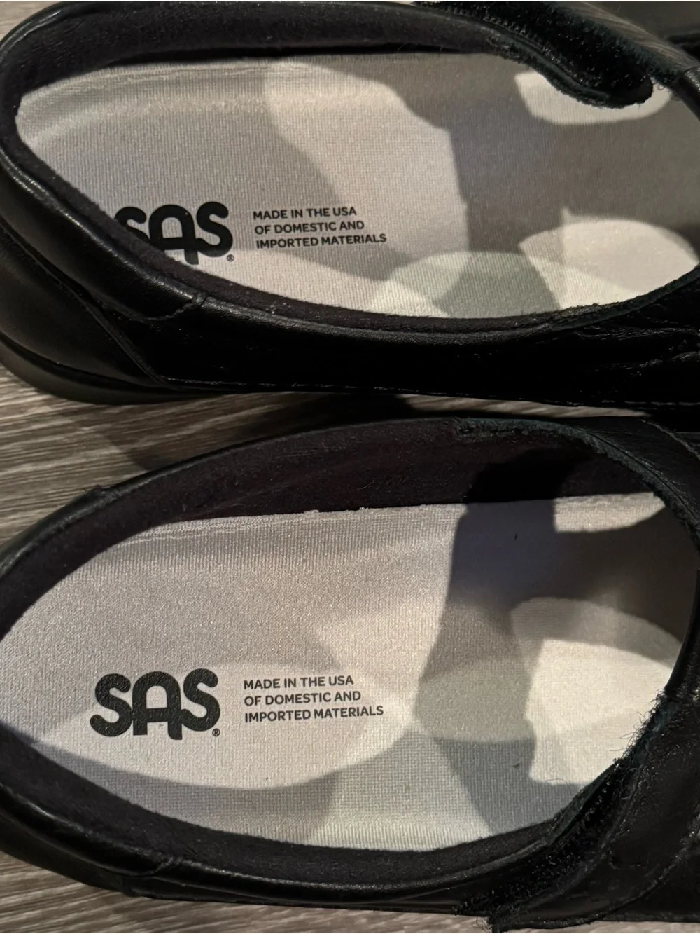 SAS Tripad Comfort Mary Jane Shoes 9.5W Black Leather Wide Comfort